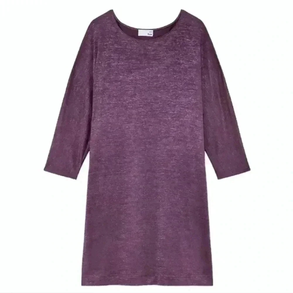 Wilfred Free Cober Tee Dress Women Small Purple Marl Oversized
